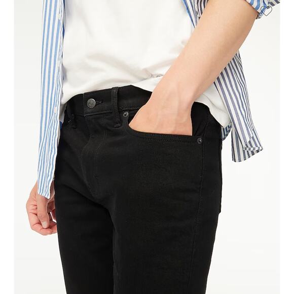 NWT J.Crew Slim Fit Jean In Signature Flex Black Size 28x30 - Picture 3 of 9